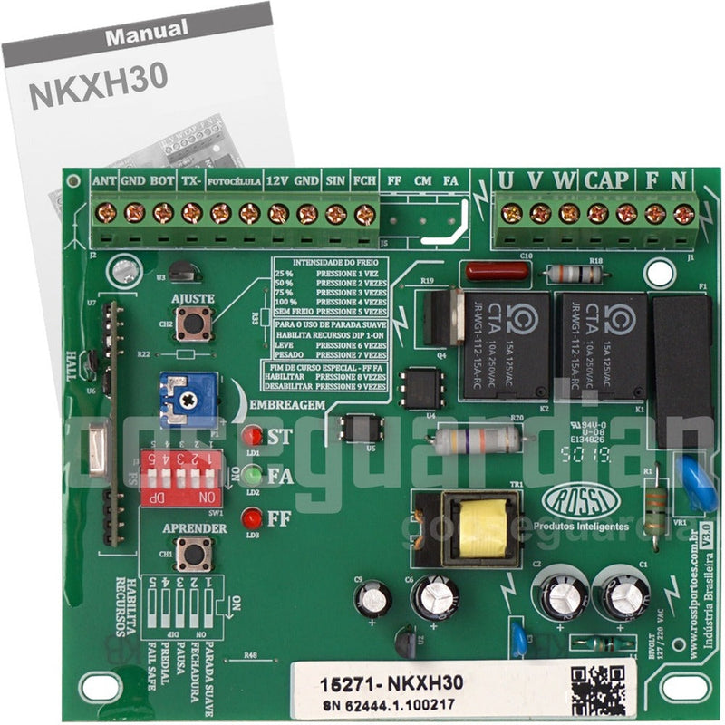 Kit Motor Eletrônico Deslizante Dz4 800kg Turbo