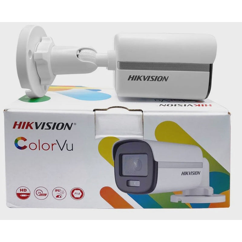 Câmera Colorida Bullet Turbo HD 1080P Lente 2,8mm Hikvision