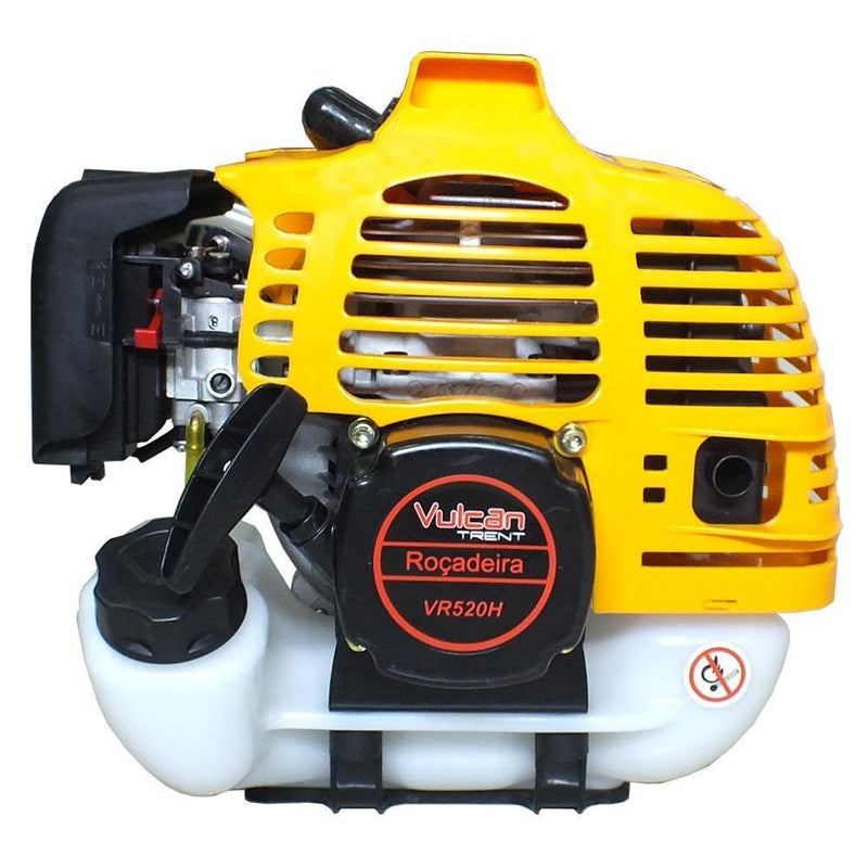 Roçadeira de Alta Potência Vulcan VR520H 52cc 2,5hp Com Lâmina Facão + Faca de 3 Pontas e Carretel