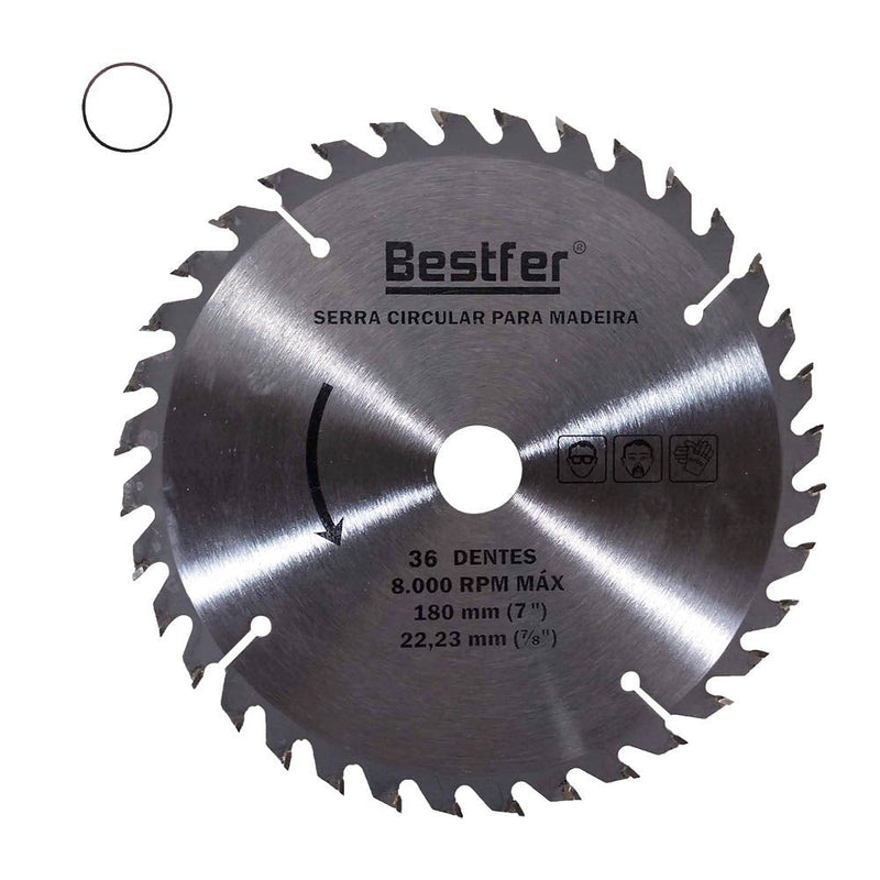 Serra Circular Videa 7'' X 36D para Esmerilhadeira Bestfer