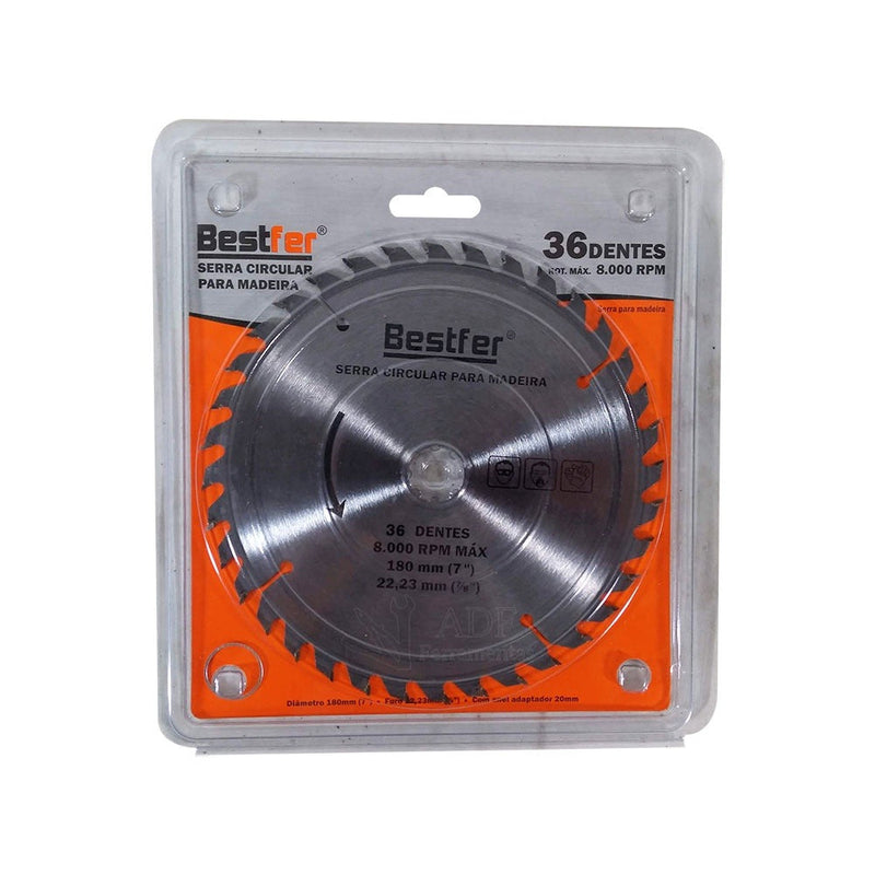 Serra Circular Videa 7'' X 36D para Esmerilhadeira Bestfer