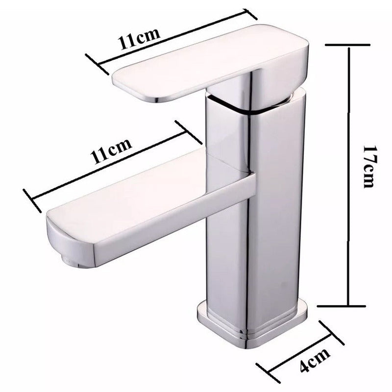 Torneira Monocomando Cromada Bica Baixa Pia Bancada Banheiro Lavatório - GT838 Lorben