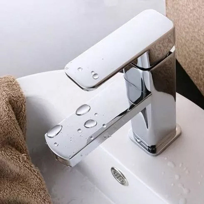 Torneira Monocomando Cromada Bica Baixa Pia Bancada Banheiro Lavatório - GT838 Lorben