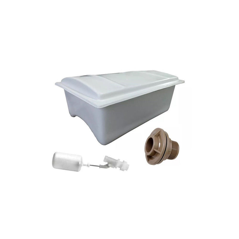 Caixa De Água Para Reservatório Térmico Solar Ribsol Energia Solar 20 Litros com boia e flange