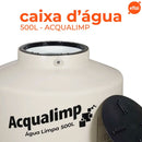 Caixa d Água com Filtro e Boia 500L Água Limpa Acqualimp