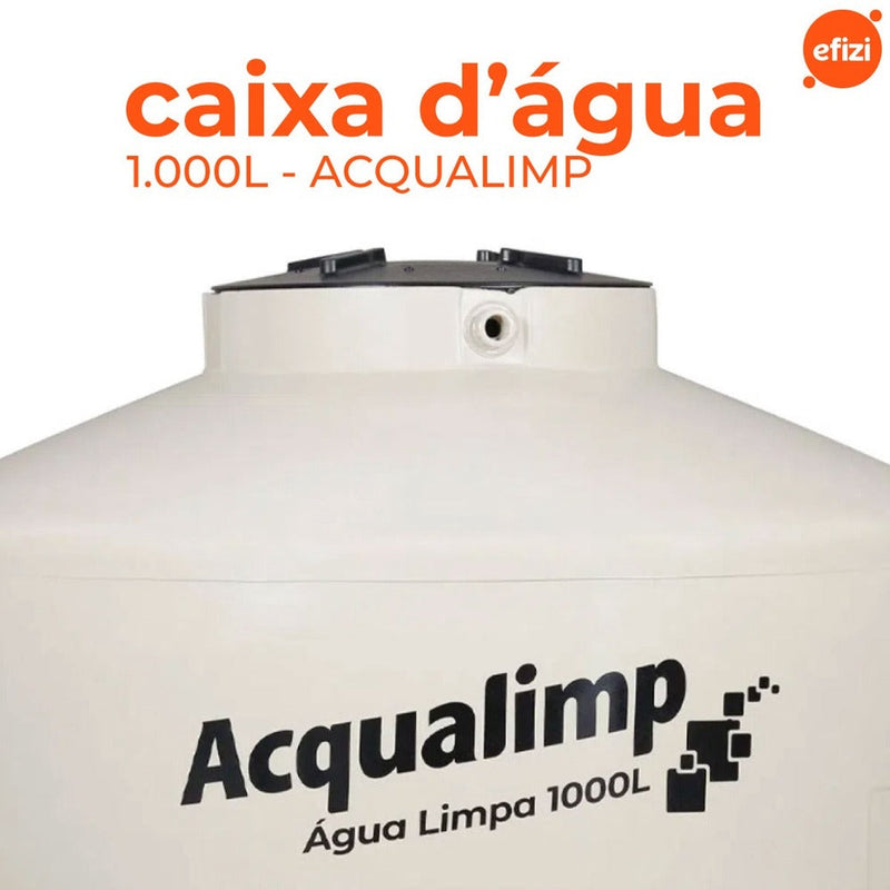 Caixa d Água com Filtro e Boia 1000L Água Limpa Acqualimp