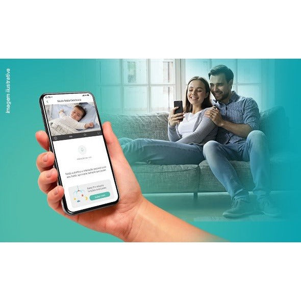 Camera De Segurança Wi-fi Interna Full Hd Imx C Black Intelbras