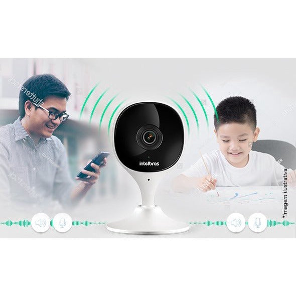 Camera De Segurança Wi-fi Interna Full Hd Imx C Black Intelbras