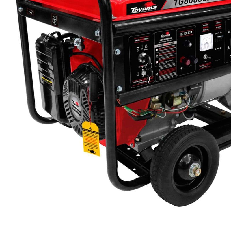 Gerador de Energia à Gasolina 7,2 Kva Bivolt Partida Elétrica TG8000CXER toyama
