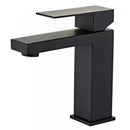 Torneira Banheiro Bica Baixa Quadrada Preta