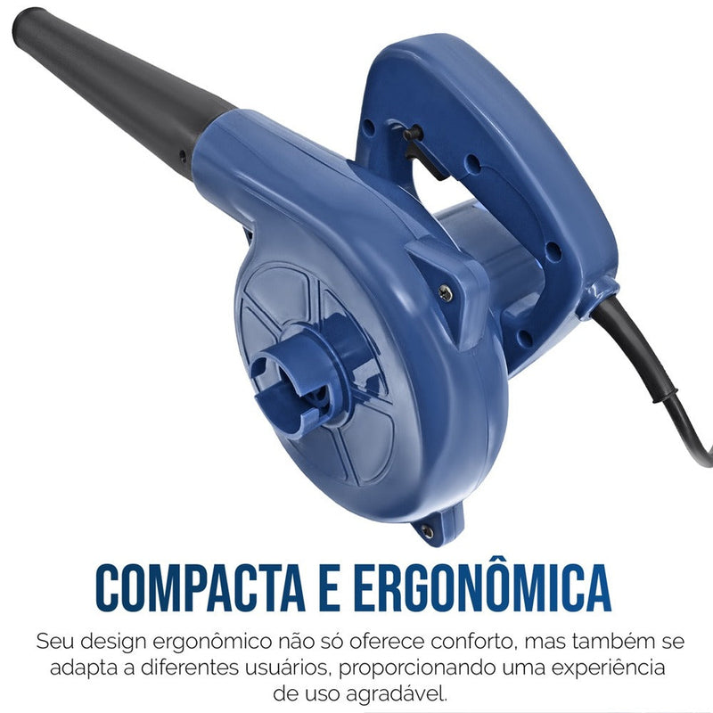 Soprador Aspirador Elétrico Folhas E Resíduos 600w