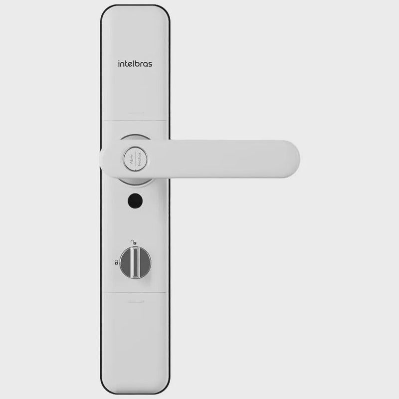 Fechadura Digital Smart Sem Fio Com Biometria Senha Tag Com Maçaneta ifr 7000 Intelbras