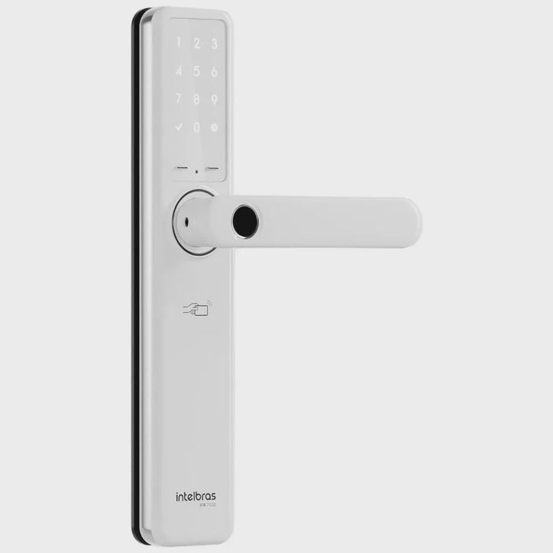 Fechadura Digital Smart Sem Fio Com Biometria Senha Tag Com Maçaneta ifr 7000 Intelbras