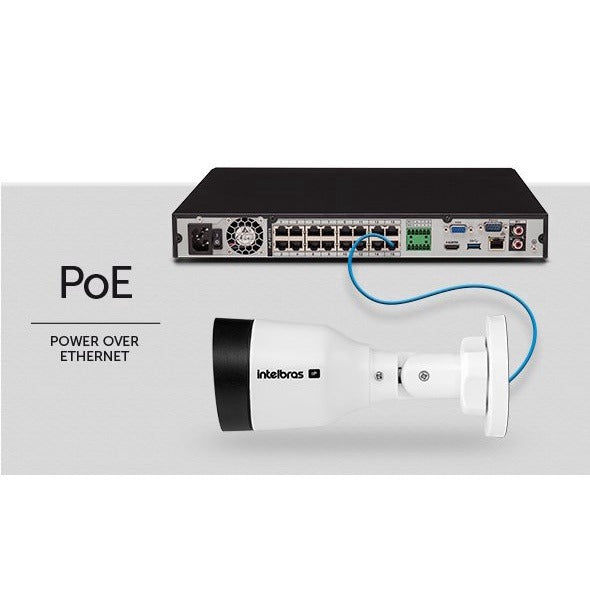 Câmera de Segurança Ip Bullet Intelbras Vip 1430 B G2 Sistema cftv ir Inteligente 30 Metros Lente 3.6mm Poe 4Mp
