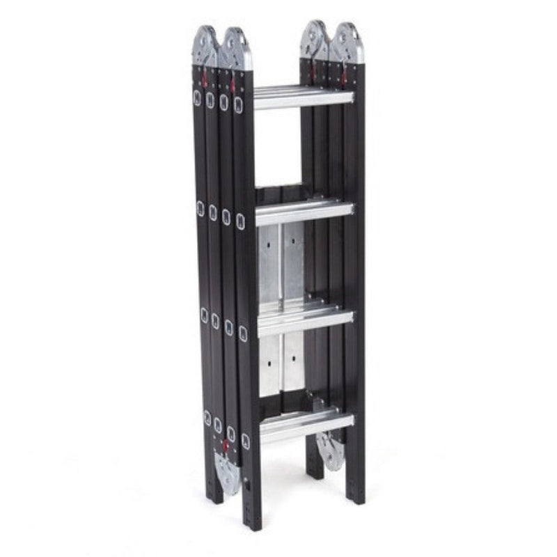 Escada De Aluminio Multifuncion 4x4 16 Degraus Black Edition