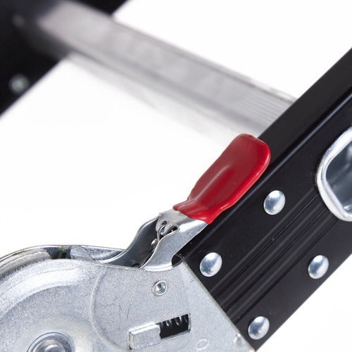 Escada De Aluminio Multifuncion 4x4 16 Degraus Black Edition