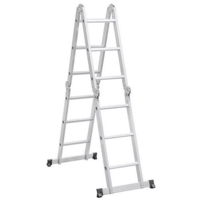 Escada Articulada De Alumínio 12 Degraus 3,50 Metros De Altura