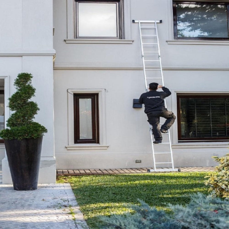 Escada Articulada De Alumínio 12 Degraus 3,50 Metros De Altura