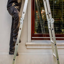 Escada Articulada De Alumínio 12 Degraus 3,50 Metros De Altura