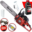 Moto Serra Motosserra á Gasolina Toyama TCS58F-G2 TCS58FG2 2T 55cc 3,2HP Sabre de 20 Polegadas, Leve e de Alto Desempenho Modelo Completo Com óleo toyama 2T FG50 Lubrificante 500ml