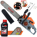 Moto Serra Motosserra á Gasolina Vulcan VS-620 2T 62cc 4HP Com 20 Polegadas Ponta Rolante Robusta e Estrutura Resistente + óleo toyama 2 tempos FG50 500ML