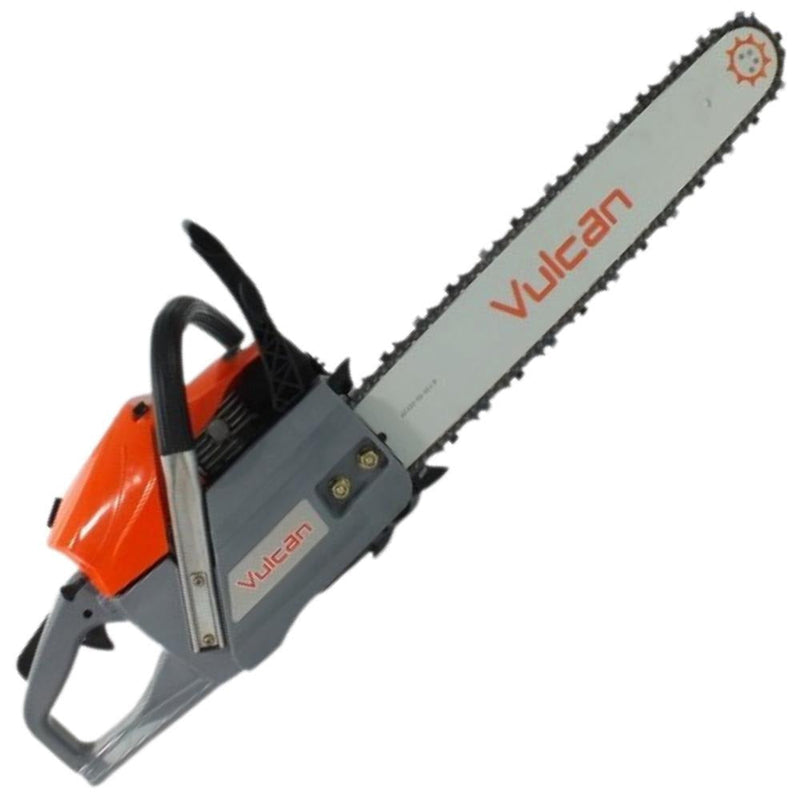 Moto Serra Motosserra á Gasolina Vulcan VS-620 2T 62cc 4HP Com 20 Polegadas Ponta Rolante Robusta e Estrutura Resistente + óleo toyama 2 tempos FG50 500ML