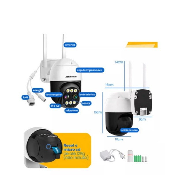 Camera Jordan3 2.8mm + 12mm C/2 Antenas Jortan3, Fl 0901