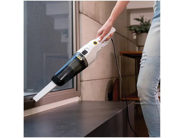 Aspirador de Pó Vertical Karcher Stick 2 em 1 com Filtro HEPA 1000W Branco