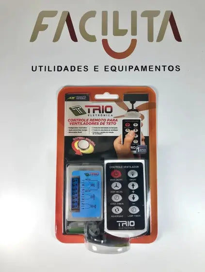 Ventilador De Teto New Zeta Venti-Delta Latonado 4 Pás MDF + Controle