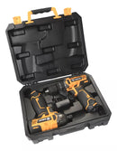 Parafusadeira/furadeira DEKO 3/8 + Parafusadeira Impacto 1/4 DEKO-DKID12XLC1