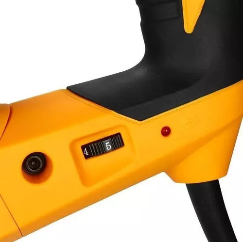 Martelete eletropneumático Deko preto e amarelo frequência de 60Hz com 1600W de potência 127V