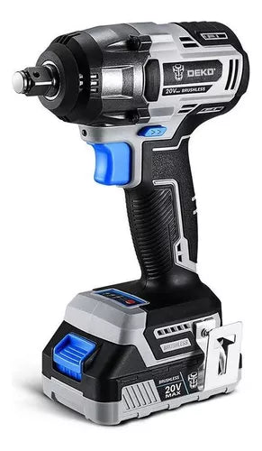 Chave De Impacto Parafusadeira Brushless 1/2 Pol. C/ Bateria Cor Preto 20v