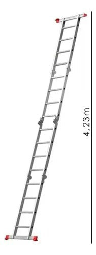 Escada Multifuncional de Alumínio 4x4 com 16 Degraus