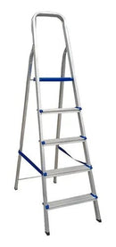 Escada Doméstica Em Alumínio Com 5 Degraus