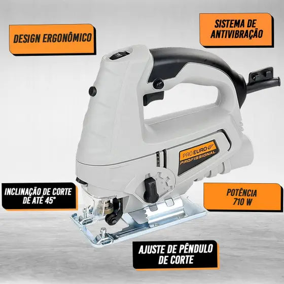 Serra Tico Tico 710W Uso Profissional 3000GPM 127V Pró Euro