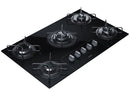 Cooktop 5 Bocas a Gás GLP Consul Vidro Temperado - Preto Acendimento Automático Facilite