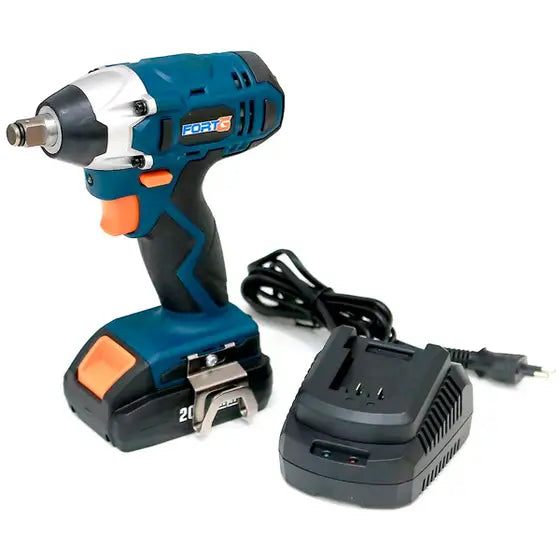 Chave de Impacto Elétrica Bivolt 1/2 Polegadas 350Nm à Bateria 20V com Carregador Fortg - FORTGPRO
