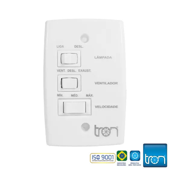 Ventilador de Teto Tron Marbela 110v / 127v 130w Preto