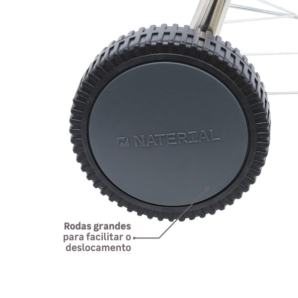 Churrasqueira a Bafo Carvão com Rodas 96x64cm Phoenix Alfa Naterial
