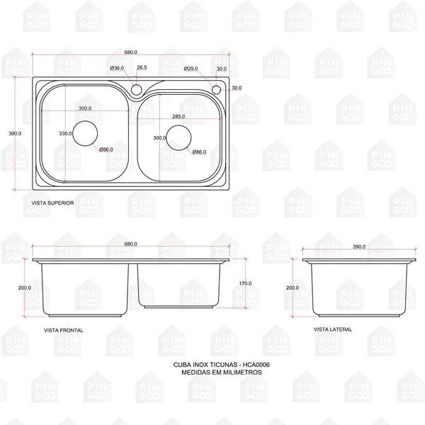 Cuba Para Cozinha Gourmet Pia Dupla Aço Inox Acessórios Tábua De Corte Ticunas Torneira Monocomando Gourmet Pingoo