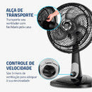Ventilador De Mesa Mondial 6 Pás Turbo Vt-40