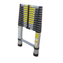 Escada Telescópica Evolux 12 degraus 3,8mAlto Alcançe Fácil Armazenagem e Transporte Sapata de Borracha Trava de Degraus - LinhaEvolux