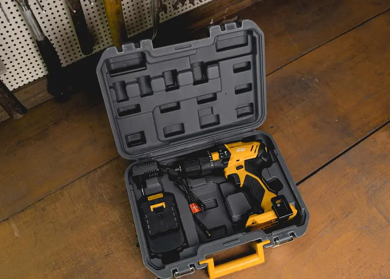 Furadeira Parafusadeira Sem Fio Bateria 21v Wap K21 + Maleta