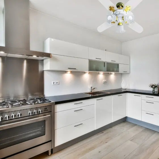 Ventilador De Teto New Zeta Venti-Delta Latonado 4 Pás MDF + Controle