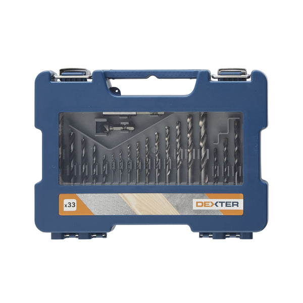 Jogo de Brocas e Bits para Multiconstrução 33 Peças Dexter