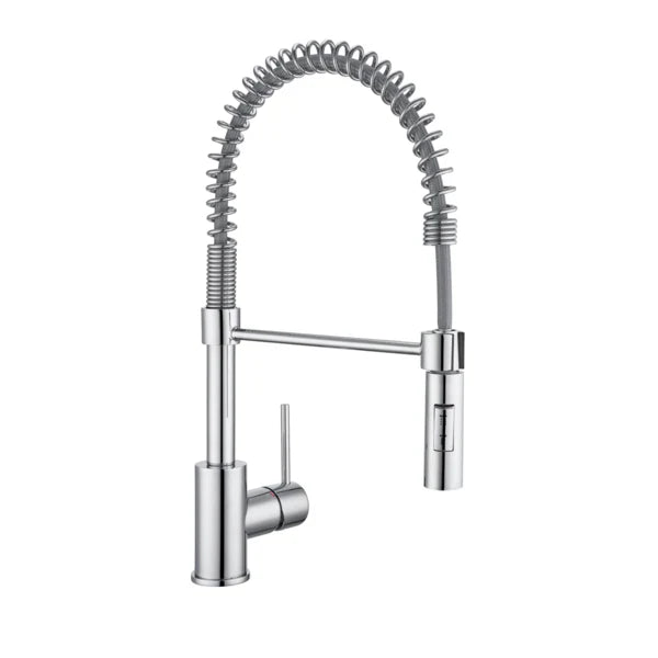 Torneira Monocomando Gourmet de Pia para Cozinha com Bica Alta Flexível Cromado Tomas Delinia